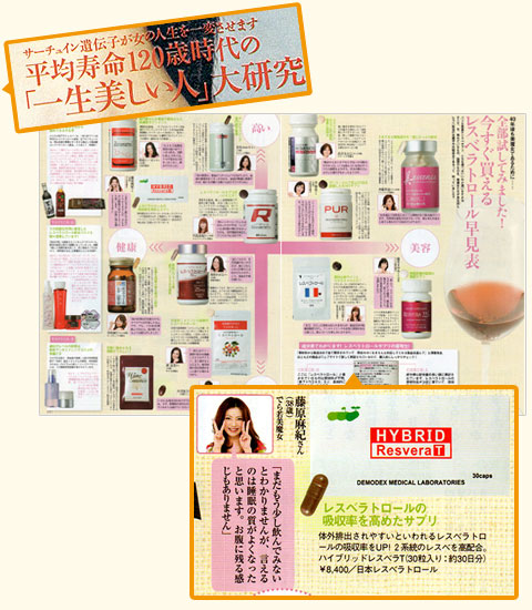 「美ST(美ストーリー)」2011年11月号で「ハイブリッドレスベラT」が紹介されました(P.108)